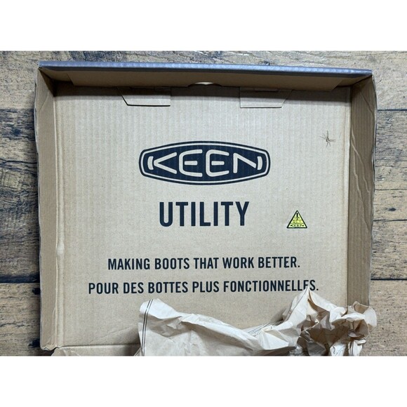 NEW Keen Louisville WP Met Brown Black Waterproof Work Boots Men's Size 8.5 EE - Picture 6 of 10